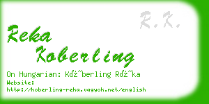 reka koberling business card